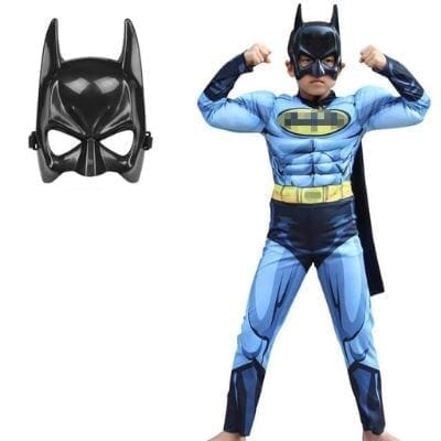 Fantásia Batman Homem Morcego Fantásia - fant - 110 VF Villa Kids Batman Blue P 