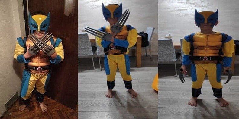 Fantasia Wolverine Infantil com Enchimento Fantasia Wolverine Infantil com Enchimento-fan-351 VF Villa Kids 