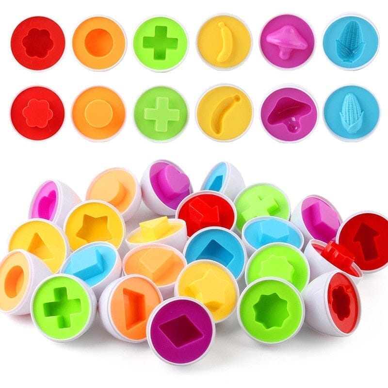 Jogo cartela de ovos - Formas geométricas Para sua Criança Jogo -edu - 127 Kidslandia 