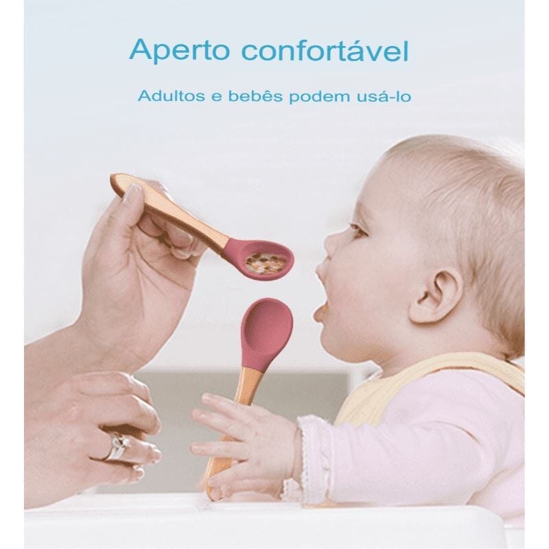 Kit 8 Pcs, Prato Formato Esquilo Com Ventosa, Babador, Conjunto Alimentação Para Bebê kit prato de silicone rosa-beb-322 VF Villa Kids 