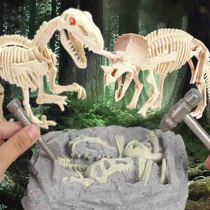 Kit Escavação Fósseis Mundo Jurássico Kit de Escavação Fósseis-bri-289 Villa Kids 