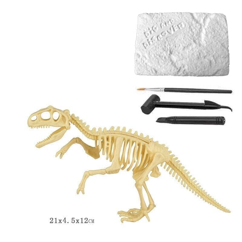 Kit Escavação Fósseis Mundo Jurássico Kit de Escavação Fósseis-bri-289 Vf Villa Kids T-REX 