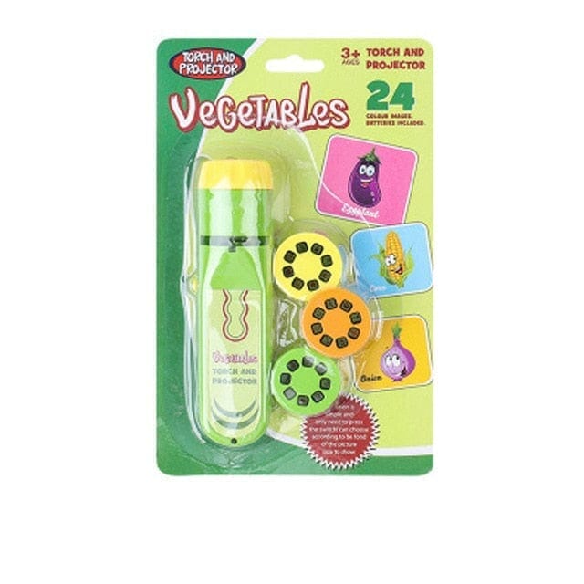 Lanterna Infantil Com Projeção De Imagens Lanterna - brin - 147 VF Villa Kids Vegetais 