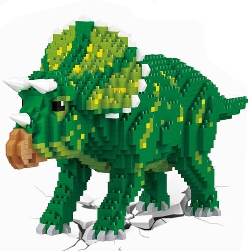 Lego de Montar - Mundo dos Dinossauros - VF Villa Kids - Lego de Montar-bri-296 - Villa Kids - Triceratops - -