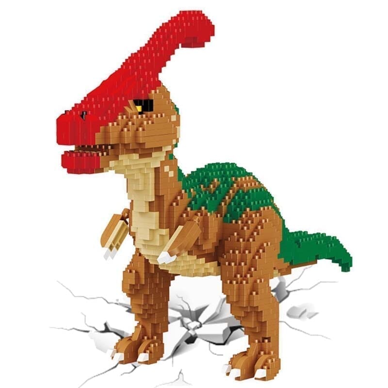 Lego de Montar - Mundo dos Dinossauros - VF Villa Kids - Lego de Montar-bri-296 - Villa Kids - Parassaurolofo - -