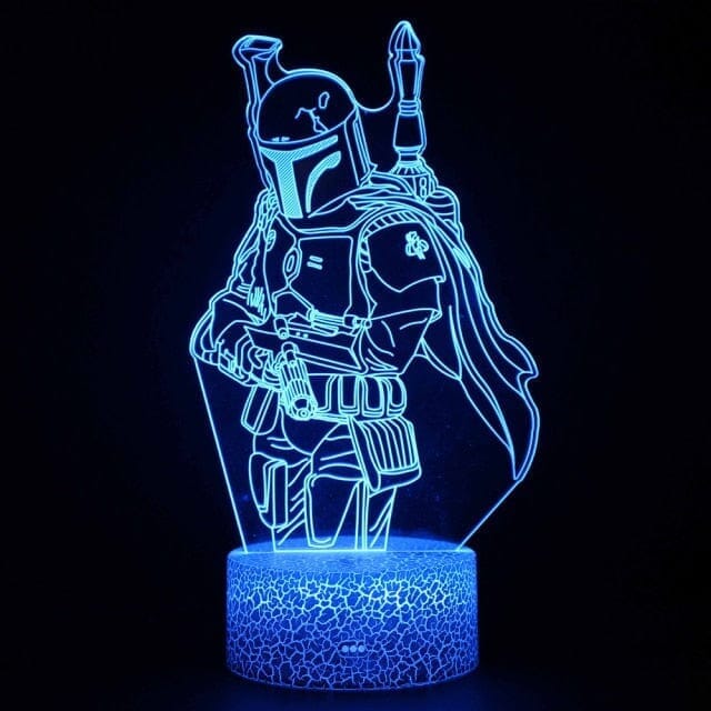 Luminária de Mesa Led 3D Star Wars Luminária -brin - 153 VF Villa Kids 