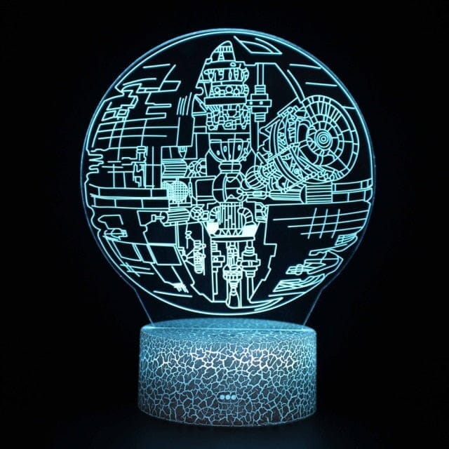 Luminária de Mesa Led 3D Star Wars Luminária -brin - 153 VF Villa Kids 