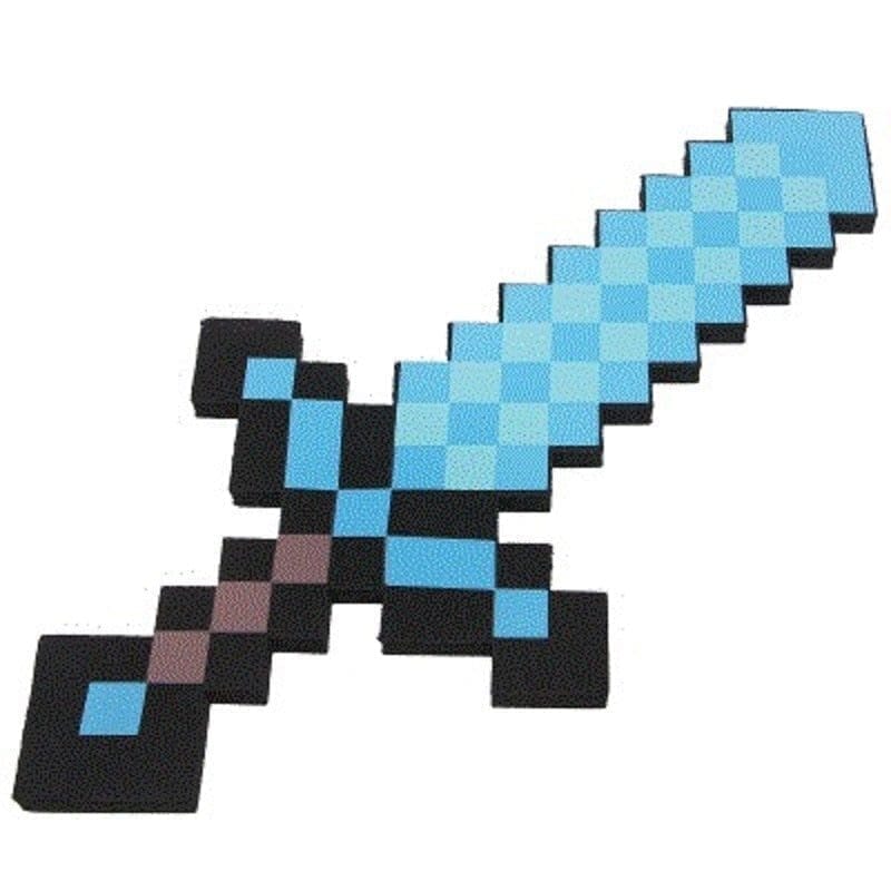 Minecraft Espada Picareta Diamante Original EVA Brinquedo Minecraft - -brin - 176 Kidslandia 