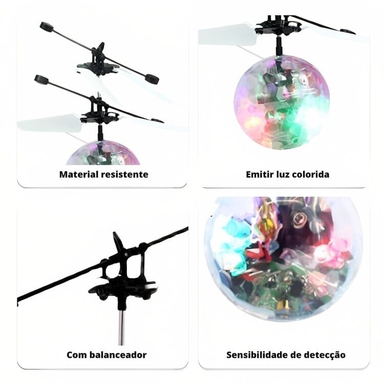 Mini Drone com Led e sensor de movimentor - VF Villa Kids - Mini Drone com Led -bri-376 - VF Villa Kids - - -