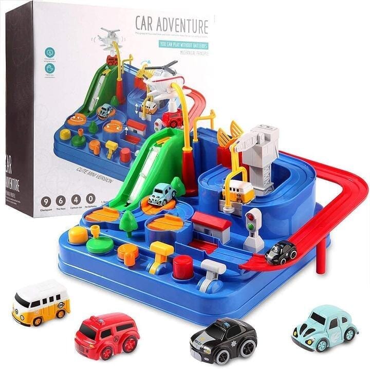 Pista Adventure de Carros™ Pista Adventure -brin- 190 Kidslandia Azul Escuro 