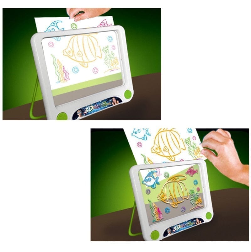 Quadro De Pintura Fluorescente 3D Para Crianças Quadro De Pintura -edu-203 Kidslandia 