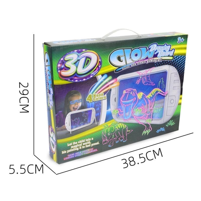 Quadro De Pintura Fluorescente 3D Para Crianças Quadro De Pintura -edu-203 Kidslandia 