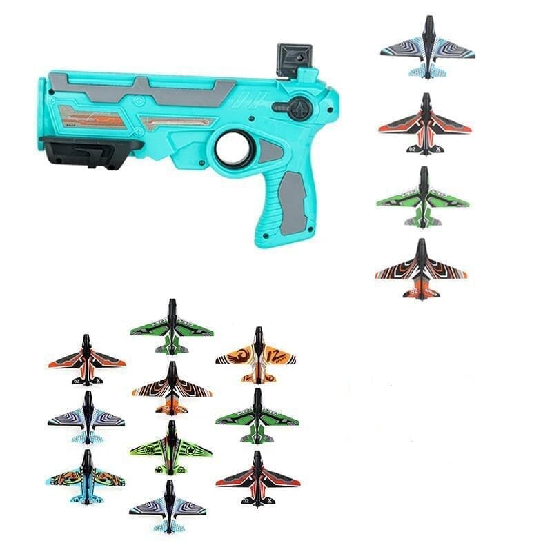 Super Max Lança Aviões max avioes - brin - 220 Kidslandia azul +14 avião 