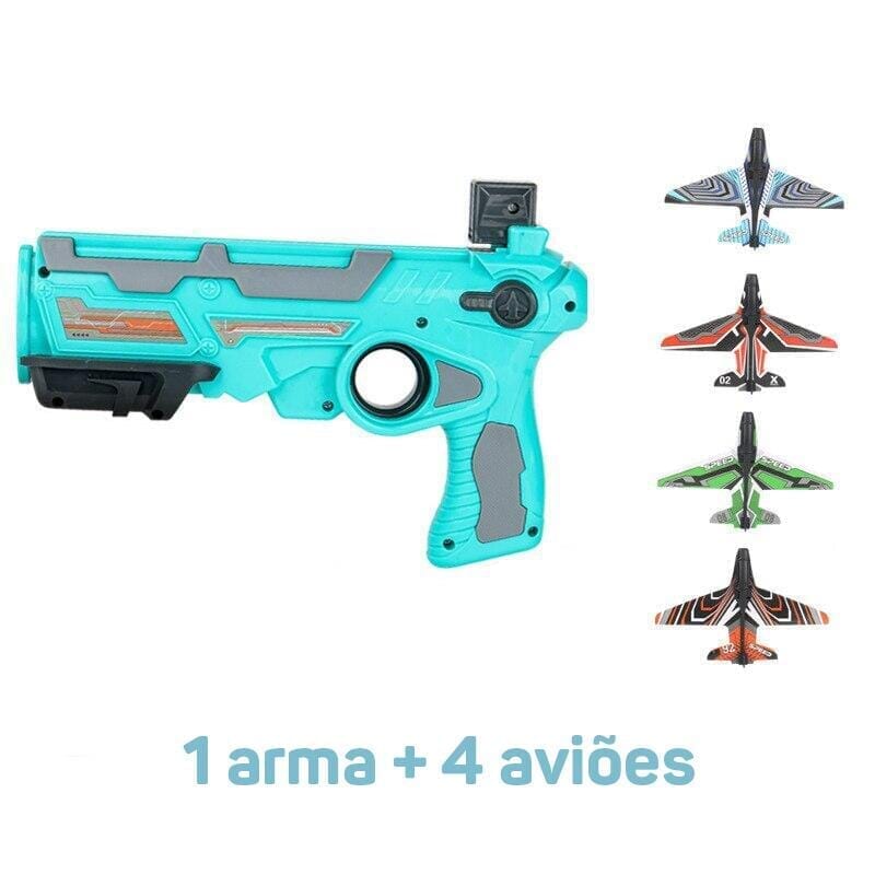 Super Max Lança Aviões max avioes - brin - 220 Kidslandia azul +4 avião 