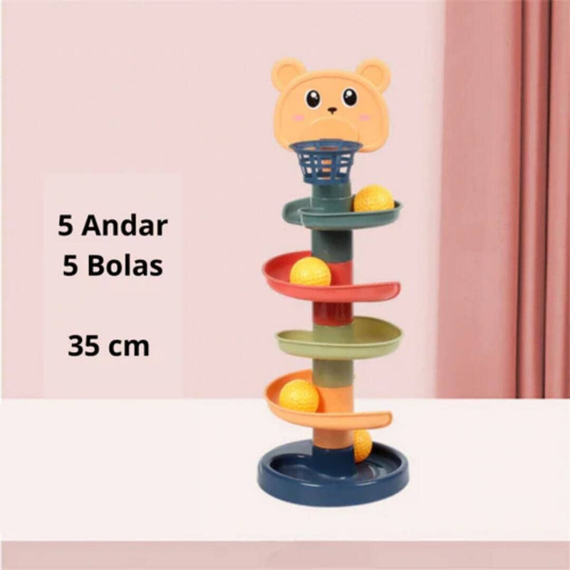 Torre giratória brinquedo educativo infantil - VF Villa Kids - Torre giratória - brin - 228 - VF Villa Kids - 5 Andar - -